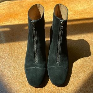 Madewell black suede boots